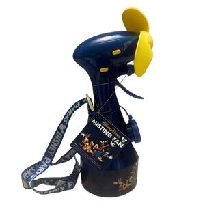 Disney Parks Mickey Mouse and Friends Blue and Yellow Misting Fan